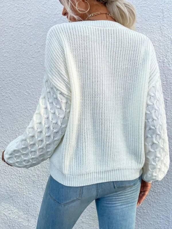 Heart knit sweater